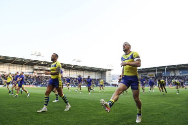 Warrington Wolves takımından Matt Dufty 24 Nisan 2025 'te İngiltere' deki Halliwell Jones Stadyumu 'nda oynanan 9.