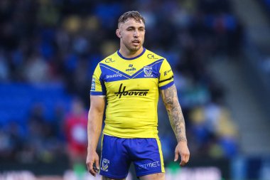 Warrington Wolves 'tan Sam Powell Betfred Süper Lig 9. Raundunda Warrington Wolves, St. Helens' e karşı Halliwell Jones Stadyumu, Warrington, Birleşik Krallık, 24 Nisan 2025
