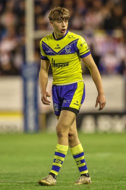 Warrington Wolves takımından Ewan Irwin, 9. Betfred Süper Lig karşılaşmasında Warrington Wolves St. Helens 'e karşı Halliwell Jones Stadyumu, Warrington, Birleşik Krallık, 24 Nisan 2025