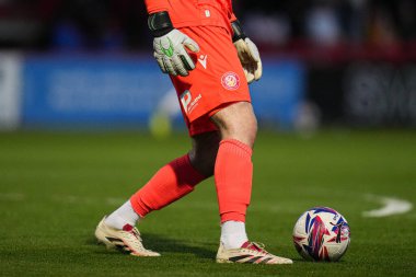 Stevenage takımından Taye Ashby-Hammond 24 Nisan 2025 'te İngiltere' nin Lamex Stadyumu 'nda Stevenage-Birmingham City maçında karşılaştı.