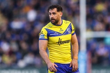 Warrington Wolves 'un Toby King' i Betfred Süper Lig 9. Maçı sırasında Warrington Wolves St. Helens 'e karşı Halliwell Jones Stadyumu, Warrington, Birleşik Krallık, 24 Nisan 2025