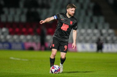 Birmingham City 'den Alfie May 24 Nisan 2025' te İngiltere, Lamex Stevenage 'de Stevenage-Birmingham City maçında