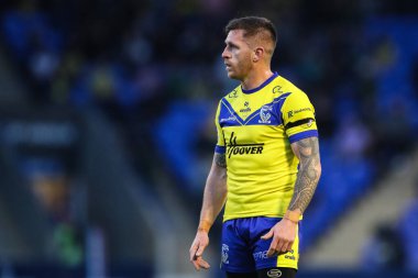 Warrington Wolves 'tan Marc Sneyd, Betfred Süper Lig 9. Maçı sırasında Warrington Wolves St. Helens' e karşı Halliwell Jones Stadyumu, Warrington, Birleşik Krallık, 24 Nisan 2025