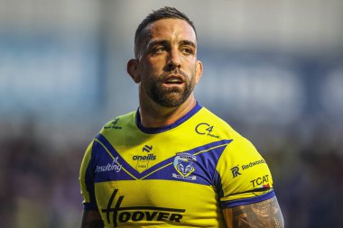 Warrington Wolves 'tan Paul Vaughan, 9. Betfred Süper Lig karşılaşmasında Warrington Wolves St. Helens' e karşı Halliwell Jones Stadyumu, Warrington, Birleşik Krallık, 24 Nisan 2025
