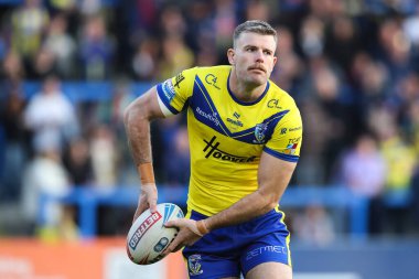 Warrington Wolves takımından Lachlan Fitzgibbon 24 Nisan 2025 'te İngiltere' nin başkenti Warrington 'daki Halliwell Jones Stadyumu' nda oynanan 9.