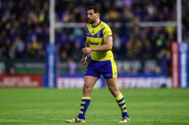 Warrington Wolves 'un Toby King' i Betfred Süper Lig 9. Maçı sırasında Warrington Wolves St. Helens 'e karşı Halliwell Jones Stadyumu, Warrington, Birleşik Krallık, 24 Nisan 2025