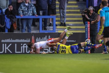 St. Helens 'ten Jon Bennison, 24 Nisan 2025' te Halliwell Jones Stadyumu, Warrington, Birleşik Krallık 'ta oynanan 9.