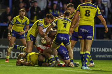 St. Helens 'ten Mark Percival, 24 Nisan 2025' te Halliwell Jones Stadyumu, Warrington, İngiltere 'de oynanan 9.