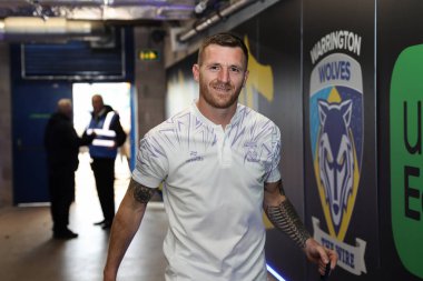 Warrington Wolves 'tan Marc Sneyd, 24 Nisan 2025' te İngiltere 'nin Warrington kentinde oynanan 9. Betfred Süper Lig karşılaşmasında Warrington Wolves St. Helens' a karşı.
