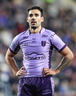 Hull KR takımının Tyrone May 'i Betfred Süper Lig 9. Maçı' nda Leeds Rhinos, Hull KR 'a karşı Headingley Stadyumu, Leeds, İngiltere, 25 Nisan 2025
