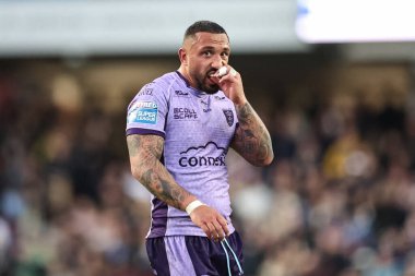 Hull KR 'dan Elliot Minchella Betfred Süper Lig 9. raundunda Leeds Rhinos, Hull KR' a karşı Headingley Stadyumu, Leeds, Birleşik Krallık 'ta 25 Nisan 2025