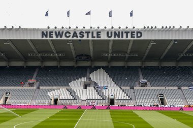 Premier Lig karşılaşması öncesinde St James 'Park' ın genel görünümü Newcastle United ile Ipswich Town arasındaki St. James 's Park, Newcastle, İngiltere, 25 Nisan 2025