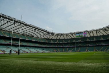 Allianz Stadyumu 'nun 2025 yılından önceki genel bir görüntüsü Guinness Kadınları Altı Milletler İngiltere' ye karşı Allianz Stadyumu, Twickenham, Birleşik Krallık, 26 Nisan 2025