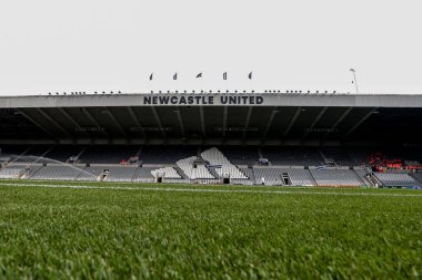 Premier Lig karşılaşması öncesinde St James 'Park' ın genel görünümü Newcastle United ile Ipswich Town arasındaki St. James 's Park, Newcastle, İngiltere, 25 Nisan 2025