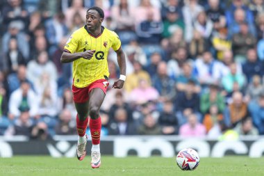 Watford 'dan Mamadou Doumbia, Blackburn Rovers' a karşı 26 Nisan 202 'de Ewood Park, Blackburn' de oynanan Gökyüzü İddia Şampiyonası maçında topu kovalıyor.