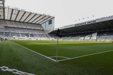 Premier Lig karşılaşması öncesinde St James 'Park' ın genel görünümü Newcastle United ile Ipswich Town arasındaki St. James 's Park, Newcastle, İngiltere, 25 Nisan 2025