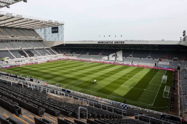 Premier Lig karşılaşması öncesinde St James 'Park' ın genel görünümü Newcastle United ile Ipswich Town arasındaki St. James 's Park, Newcastle, İngiltere, 25 Nisan 2025