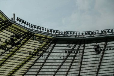 Allianz Stadyumu 'nun 2025 Guinness Kadınlar Altı Milletler karşılaşmasından önceki detaylı bir görüntüsü 26 Nisan 2025' te İngiltere ile Fransa arasındaki Allianz Stadyumu, Twickenham, Birleşik Krallık
