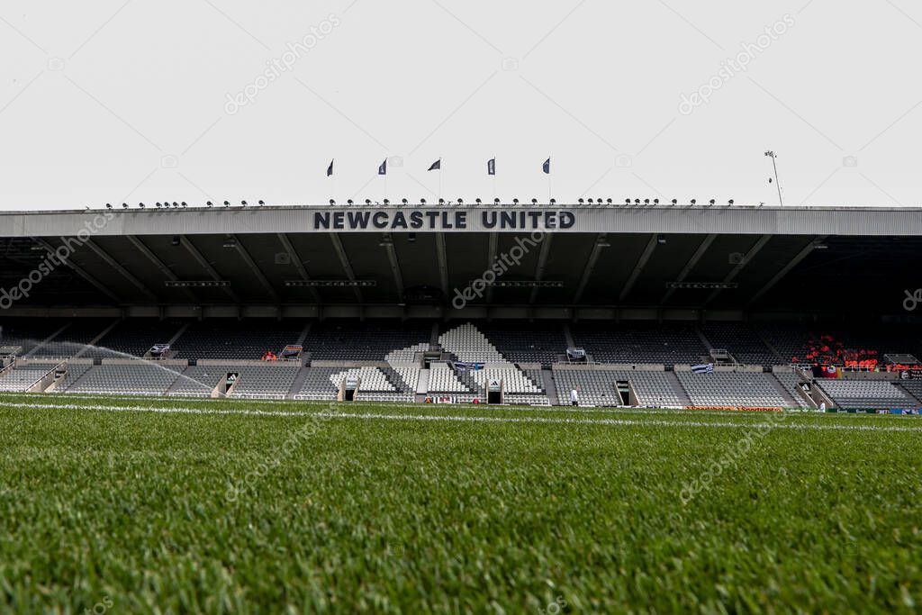 A general view of St James' Park ahead of the Premier League match Newcastle United vs Ipswich Town at St. James's Park, Newcastle, United Kingdom, 25th April 2025