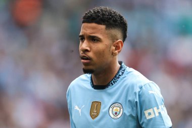 Manchester City 'den Svio, Birleşik Krallık' ın Wembley Stadyumu 'nda oynanan Nottingham Forest ile Manchester City arasında oynanan FA Cup yarı final maçı sırasında, 26 Nisan 2025