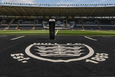 Betfred Süper Lig 9. Raundunda MKM Stadyumu 'nun genel görüntüsü Hull FC vs Wigan Warriors maçında 27 Nisan 2025' te MKM Stadyumu 'nda karşılandı.