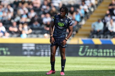Wigan Warriors 'dan Junior Nsemba Betfred Süper Lig 9. Maçı sırasında Hull FC Wigan Warriors' a karşı MKM Stadyumu, Hull, Birleşik Krallık, 27 Nisan 2025