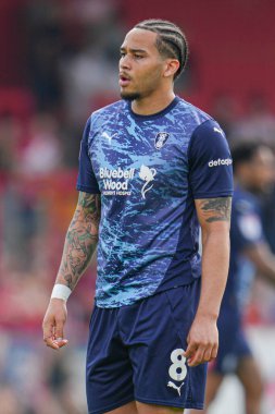 Rotherham United takımından Sam Nombe 27 Nisan 2025 'te Lamex Stevenage, İngiltere' de Stevenage-Rotherham United maçında Stevenage-Rotherham United maçında