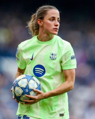 Barcelona Femenli Ona Batlle, UEFA Kadınlar Şampiyonlar Ligi Yarı Finali sırasında Stamford Bridge, Londra, İngiltere 'de Chelsea-Barcelona maçında, 27 Nisan 2025