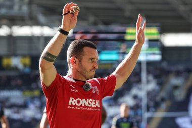 Betfred Süper Lig 9. Raundunda hakem Jack Smith MKM Stadyumu 'nda Hull FC Wigan Warriors' a karşı, 27 Nisan 2025