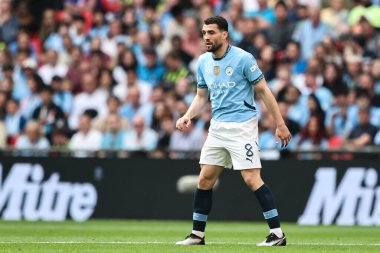Manchester City 'den Mateo Kovai, Birleşik Krallık' ın Wembley Stadyumu 'nda oynanan ve Nottingham Forest ile Manchester City arasında oynanan FA Cup yarı final maçı sırasında, 26 Nisan 2025