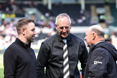 Richie Myler ve John Cartwright, 27 Nisan 2025 'te MKM Stadyumu' nda oynanan Betfred Süper Lig 9. Raundunda Hull FC ve Wigan Warriors maçında Hull FC 'nin baş antrenörü.