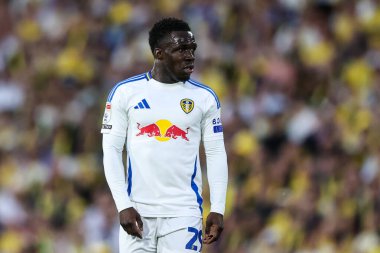 Leeds United takımından Wilfried Gnonto 28 Nisan 2025 'te Leeds Road, Leeds, Birleşik Krallık' ta Leeds United 'a karşı Bristol City maçında