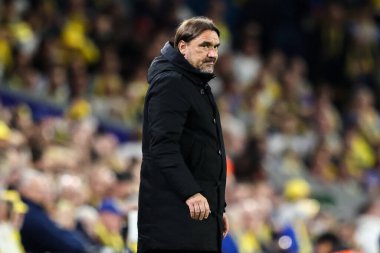 Leeds United 'ın Daniel Farke teknik direktörü 28 Nisan 2025 tarihinde Leeds United ile Bristol City arasında oynanan Sky Bet Şampiyonası maçında Elland Road, Leeds, İngiltere' de oynadı.