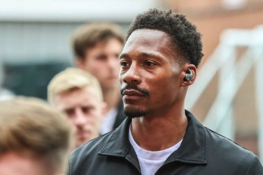 Brentford 'dan Ethan Pinnock, Premier League maçı sırasında Nottingham Forest' a karşı Brentford City Ground, Nottingham, İngiltere 'de 30 Nisan 2025' de geldi.