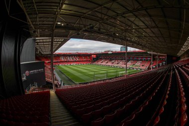 Bramall Lane 'in, 3 Mayıs 2025' te Bramall Lane, Sheffield, İngiltere 'de oynanan ve Sheffield United' ın Blackburn Rovers 'a karşı oynadığı karşılaşma öncesi genel bir görüntüsü.