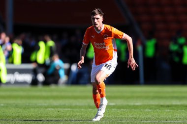 Blackpool takımından Jake Beesley 3 Mayıs 2025 'te Bloomfield Road, Blackpool' da oynanan Blackpool-Bristol maçında