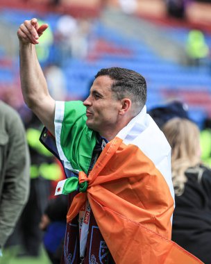 Burnley 'den Josh Cullen 3 Mayıs 2025' te Burnley 'e karşı Turf Moor, Burnley, Birleşik Krallık' ta oynanan Gökyüzü İddia Şampiyonası maçından sonra