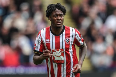 Sheffield United takımından Andre Brooks, 3 Mayıs 2025 'te Sheffield United' a karşı Bramall Lane, Sheffield, İngiltere 'de oynanan Blackburn Rovers maçında