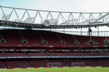 3 Mayıs 2025 'te Birleşik Krallık, Londra' daki Emirates Stadyumu 'nda oynanan Premier League karşılaşması öncesinde Emirates Stadyumu' nun genel bir görüntüsü.