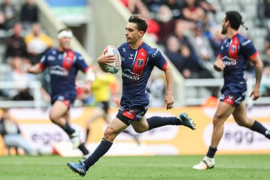 Hull KR 'dan Arthur Mourgue, Betfred Magic Weekend 2025 maçında Hull KR, Salford Red Devils' e karşı St. James 's Park, Newcastle, İngiltere, 3 Mayıs 2025