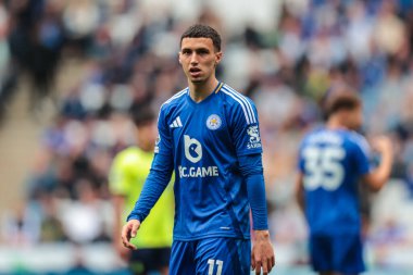 Leicester City 'den Bilal El Khannouss Premier League maçı sırasında Leicester City, King Power Stadyumu' nda Southampton 'a karşı, 3 Mayıs 2025