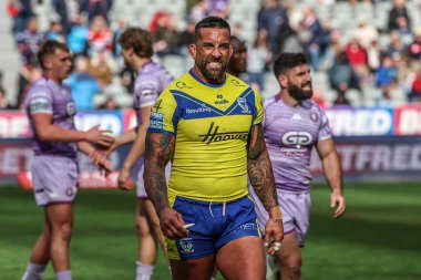 Warrington Wolves takımından Paul Vaughan, Betfred Magic Weekend 2025 maçından sonra, Wigan Warriors, Warrington Wolves 'a karşı St. James' s Park, Newcastle, İngiltere 'de 4 Mayıs 2025