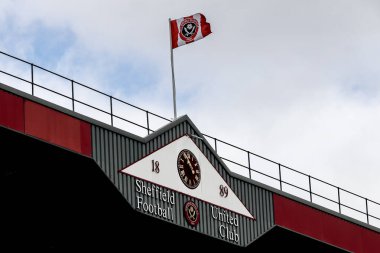 Bramall Lane 'in, 3 Mayıs 2025' te Bramall Lane, Sheffield, İngiltere 'de oynanan ve Sheffield United' ın Blackburn Rovers 'a karşı oynadığı karşılaşma öncesi genel bir görüntüsü.
