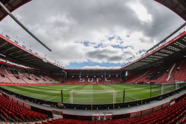 Bramall Lane 'in, 3 Mayıs 2025' te Bramall Lane, Sheffield, İngiltere 'de oynanan ve Sheffield United' ın Blackburn Rovers 'a karşı oynadığı karşılaşma öncesi genel bir görüntüsü.