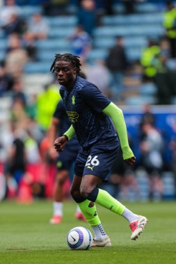 Southampton 'dan Lesley Ugochukwu Premier League maçında ısınma turunda Leicester City ile Southampton King Power Stadyumu, Leicester, İngiltere, 3 Mayıs 2025