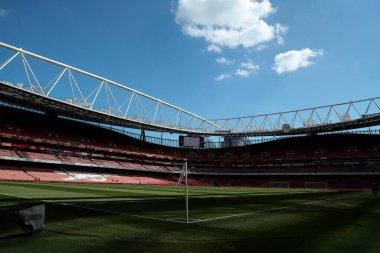 3 Mayıs 2025 'te Birleşik Krallık, Londra' daki Emirates Stadyumu 'nda oynanan Premier League karşılaşması öncesinde Emirates Stadyumu' nun genel bir görüntüsü.