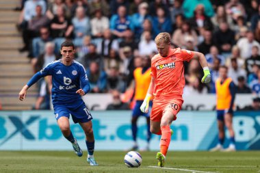 Aaron Ramsdale Southampton Premier League maçında kaleci Leicester City ile Southampton maçı sırasında King Power Stadyumu, Leicester, İngiltere, 3 Mayıs 2025