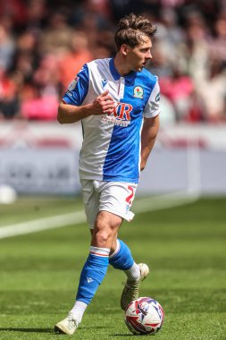 Blackburn Rovers takımından Callum Brittain 3 Mayıs 2025 'te Bramall Lane, Sheffield, İngiltere' de Sheffield United ve Blackburn Rovers maçında karşılaşacak.