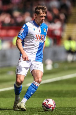Blackburn Rovers takımından Callum Brittain 3 Mayıs 202 'de Bramall Lane, Sheffield, İngiltere' de Sheffield United ve Blackburn Rovers maçında karşılaşacak.