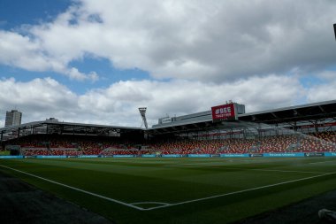 Premier League maçından önce Gtech Community Stadyumu 'nun genel bir görüntüsü Brentford Manchester United' a karşı Gtech Community Stadyumu, Londra, 4 Mayıs 2025